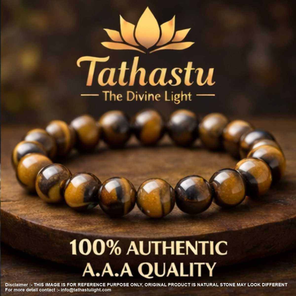Tiger Eye Crystal Bracelet (Stone of Confidence & Protection)