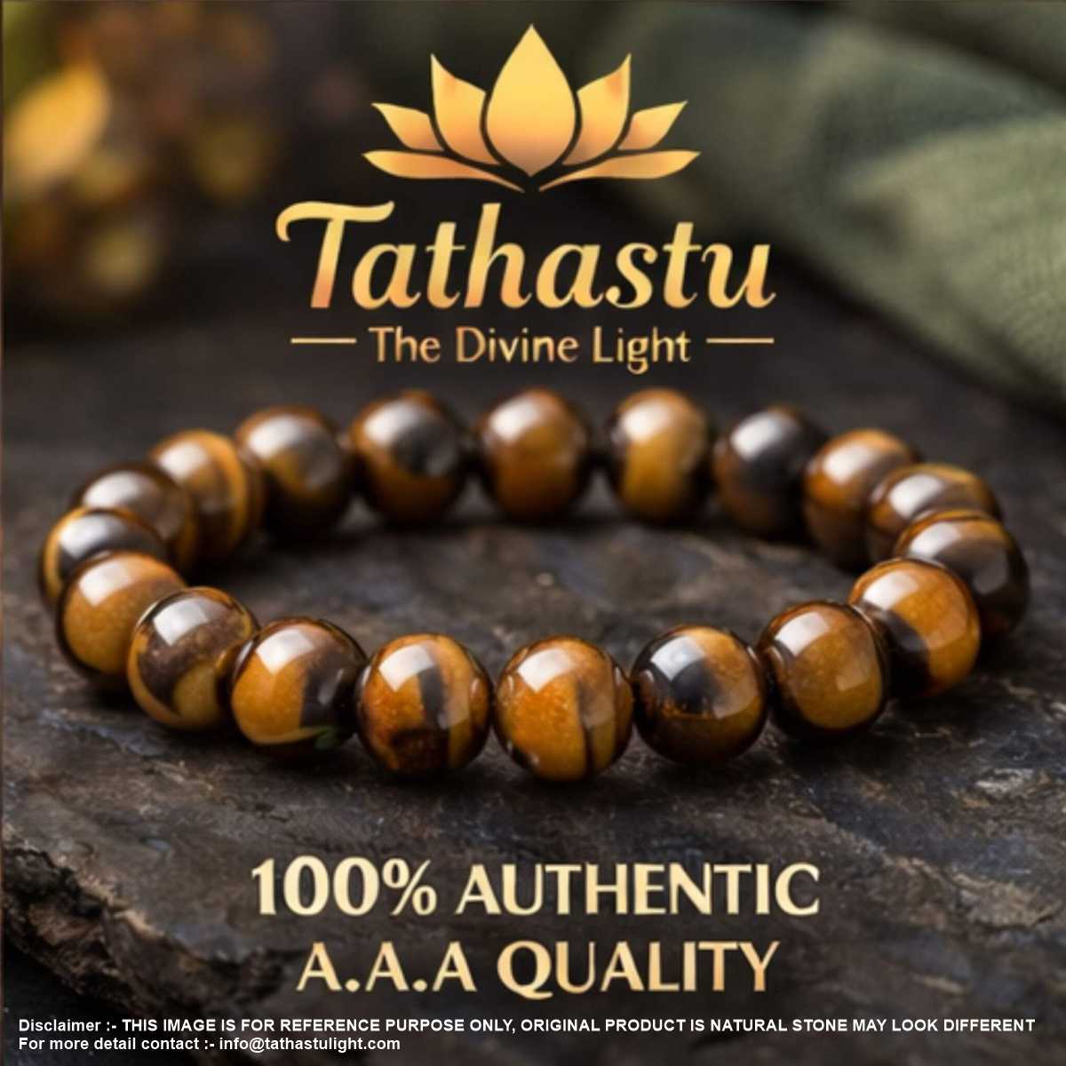 Tiger Eye Crystal Bracelet (Stone of Confidence & Protection) - Image 3