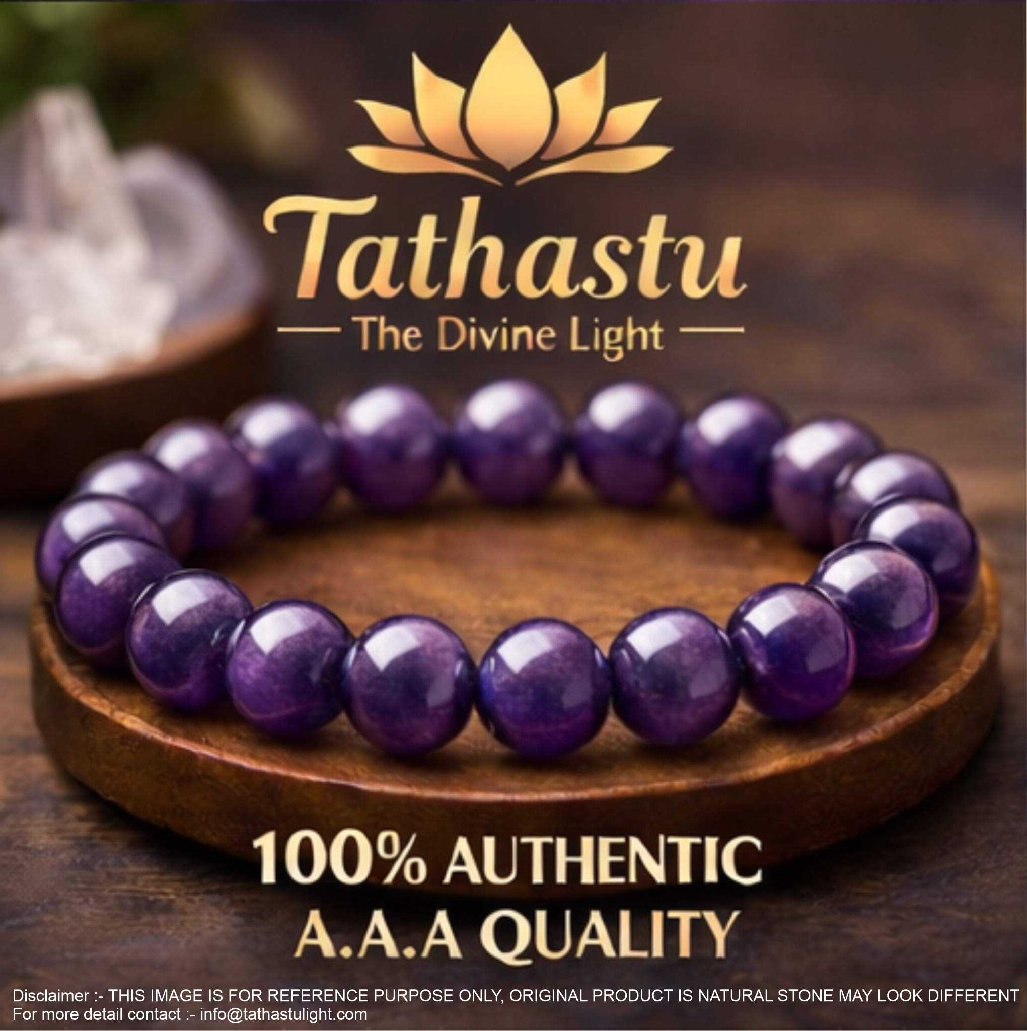 Amethyst Crystal Healing Bracelet - Image 2