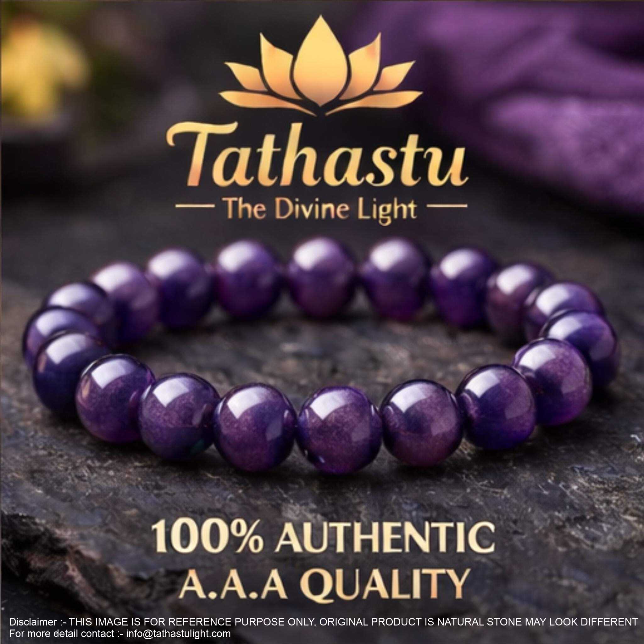Amethyst Crystal Healing Bracelet - Image 3