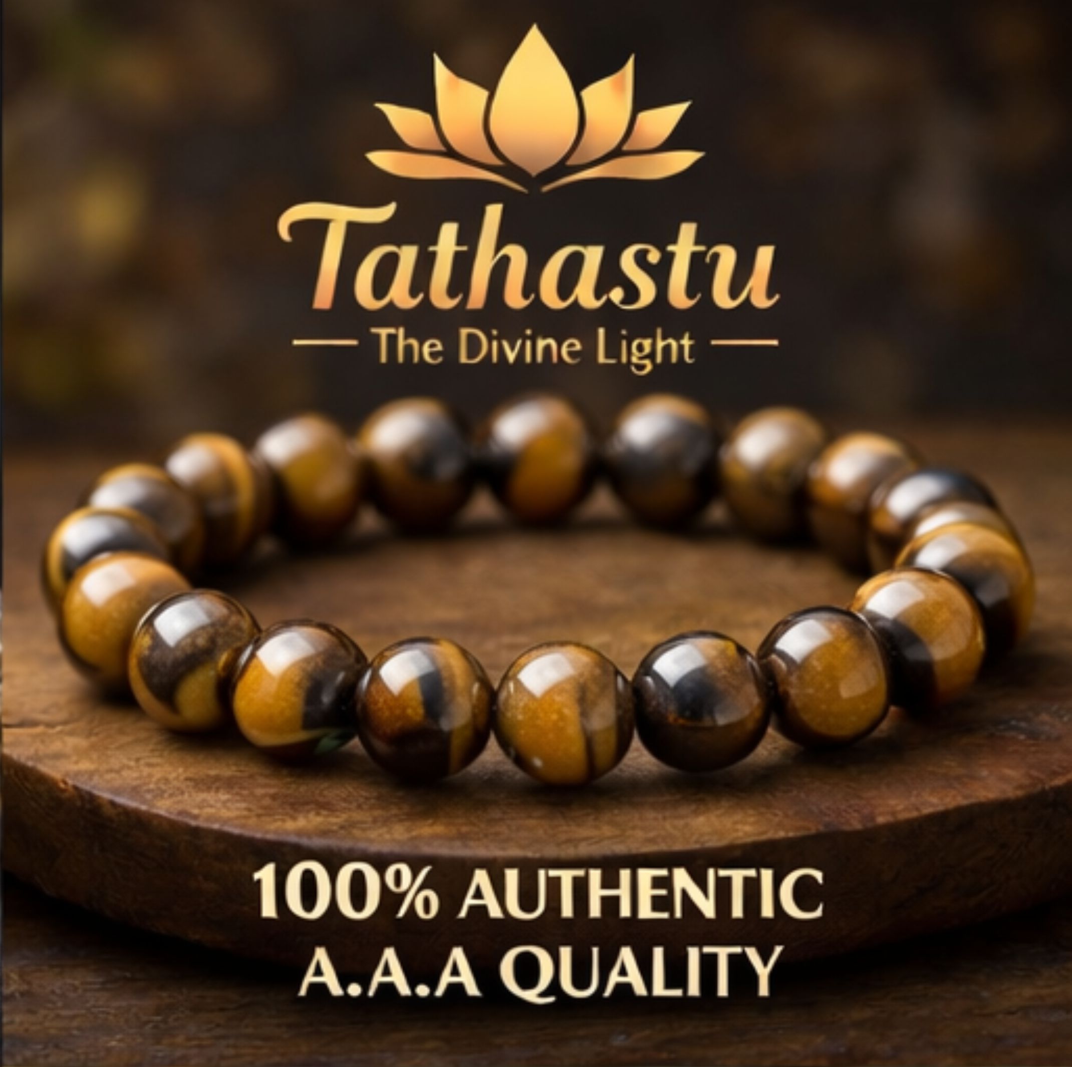Tiger Eye Crystal Bracelet (Stone of Confidence & Protection) - Image 3