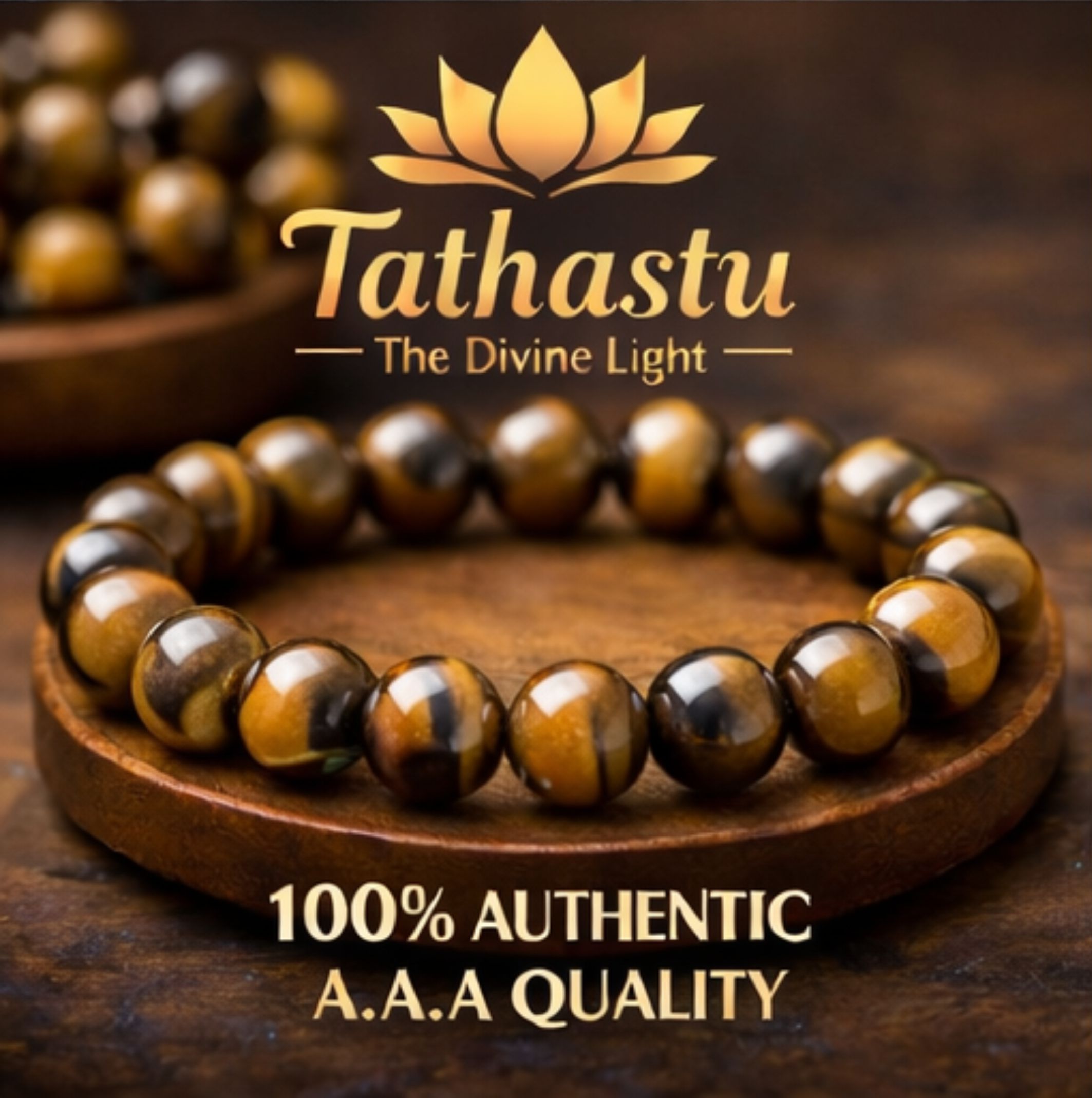 Tiger Eye Crystal Bracelet (Stone of Confidence & Protection) - Image 4