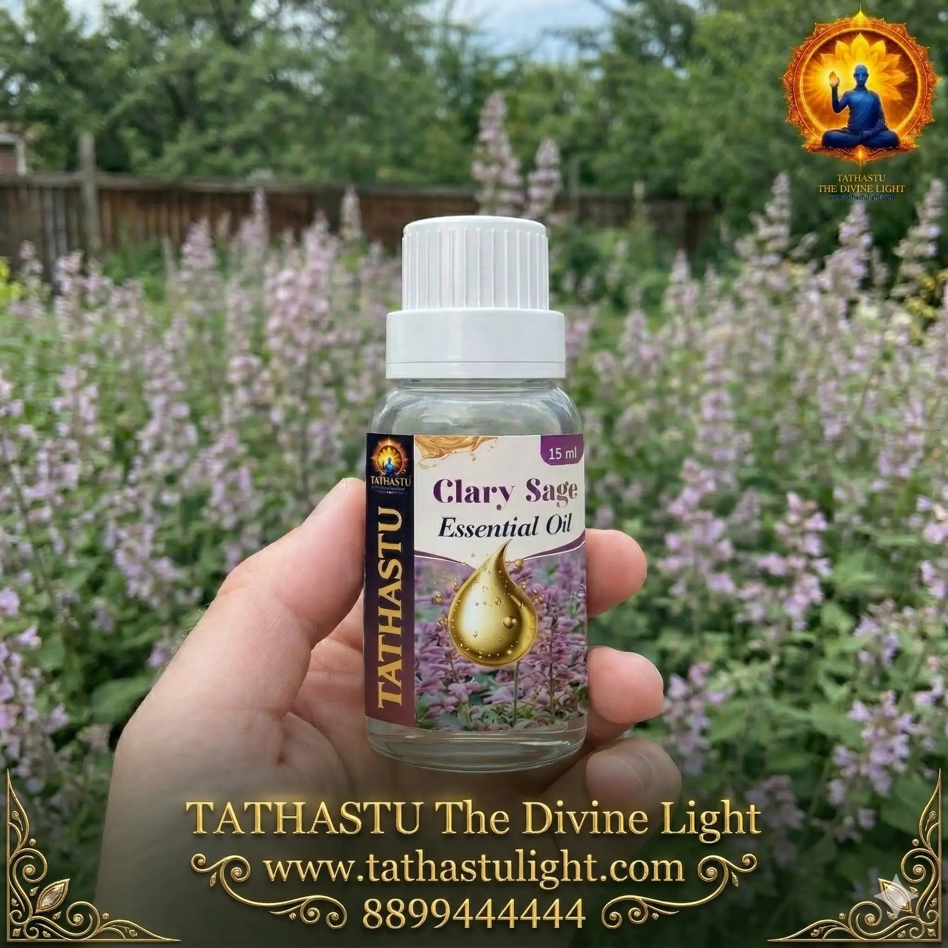 Clary Sage Essential Oil (Throat Chakra) - Image 3