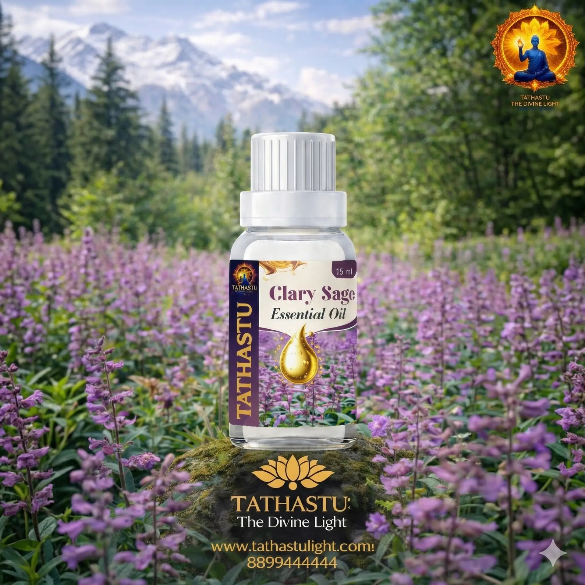 Clary Sage Essential Oil (Throat Chakra)