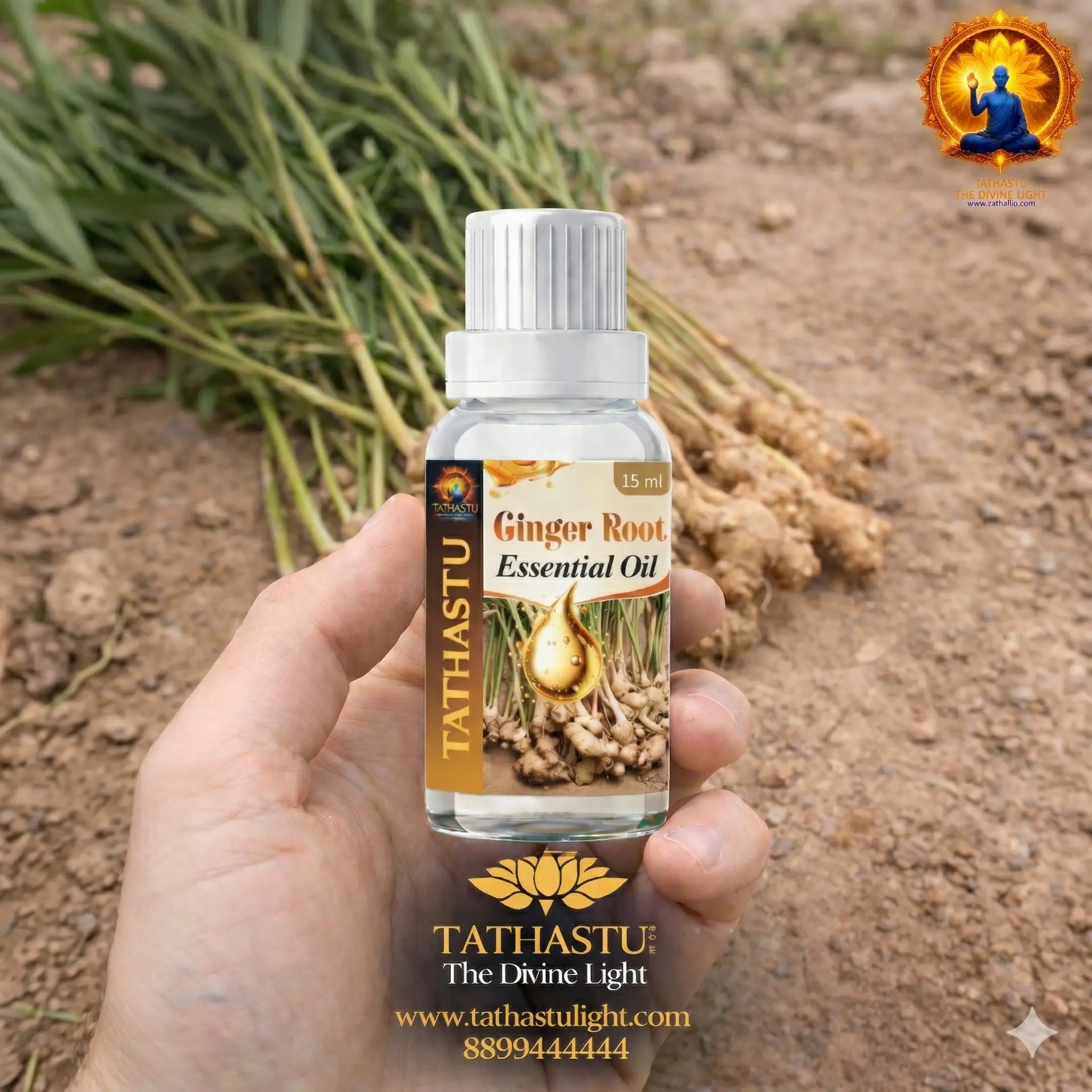 Ginger Root Essential Oil (Solar Plexus Chakra) - Image 2