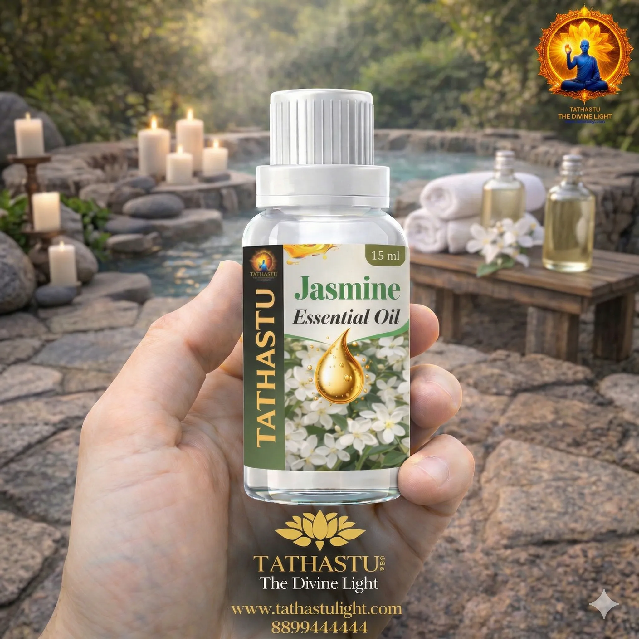 Jasmine Essential Oil (Heart) - Image 3