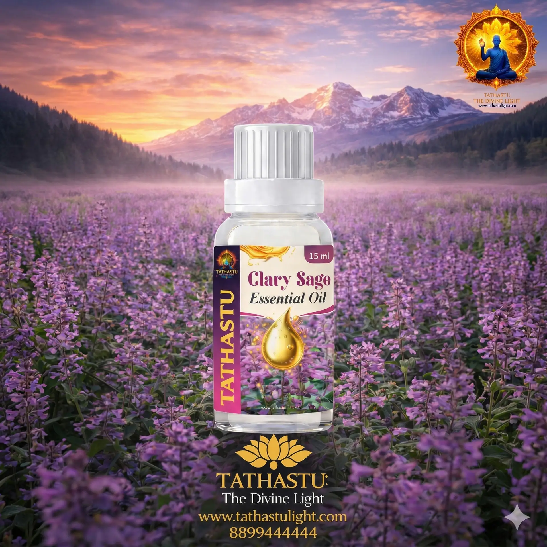 Clary Sage Essential Oil (Throat Chakra) - Image 2