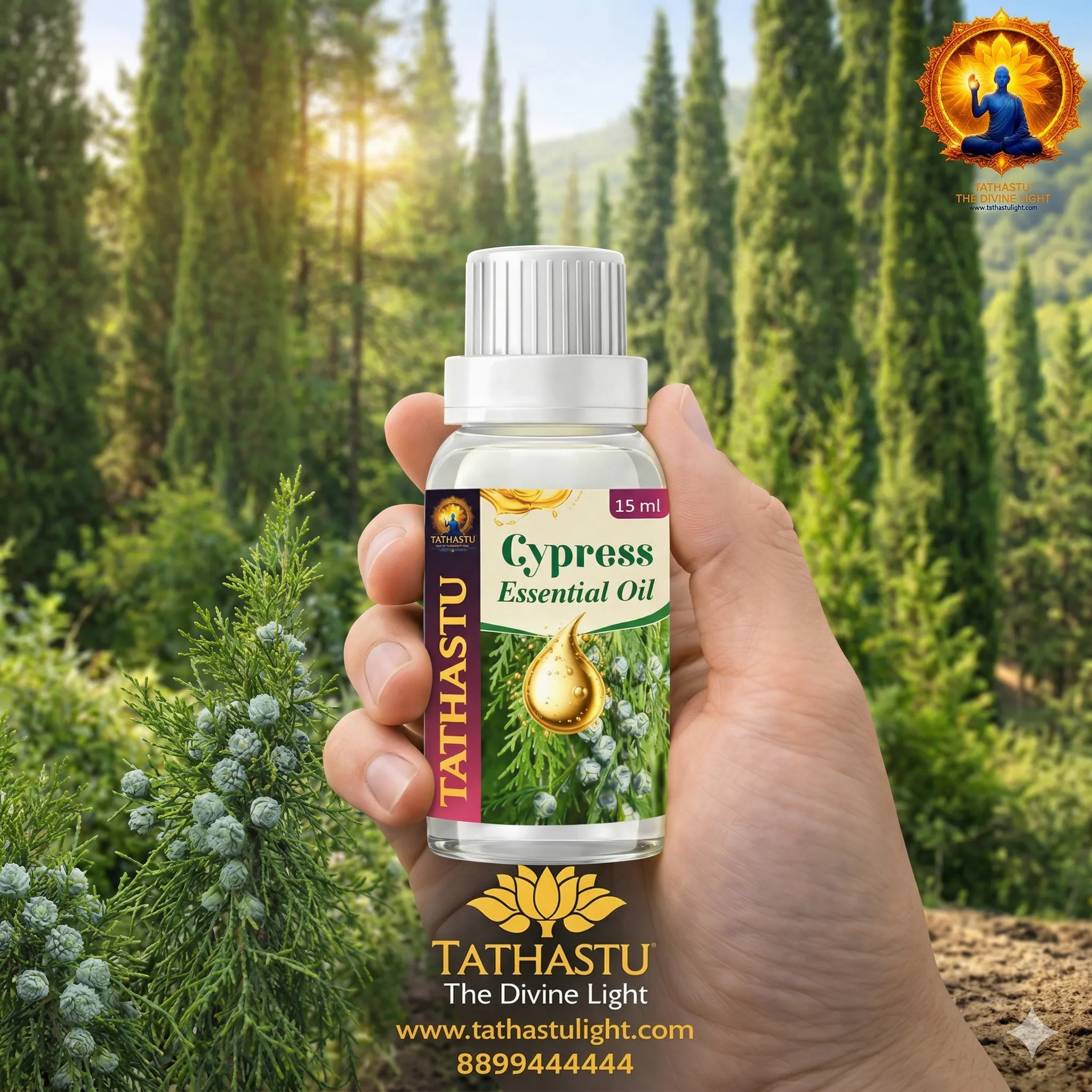 Cypress Essential Oil (Earth Star) - Image 4