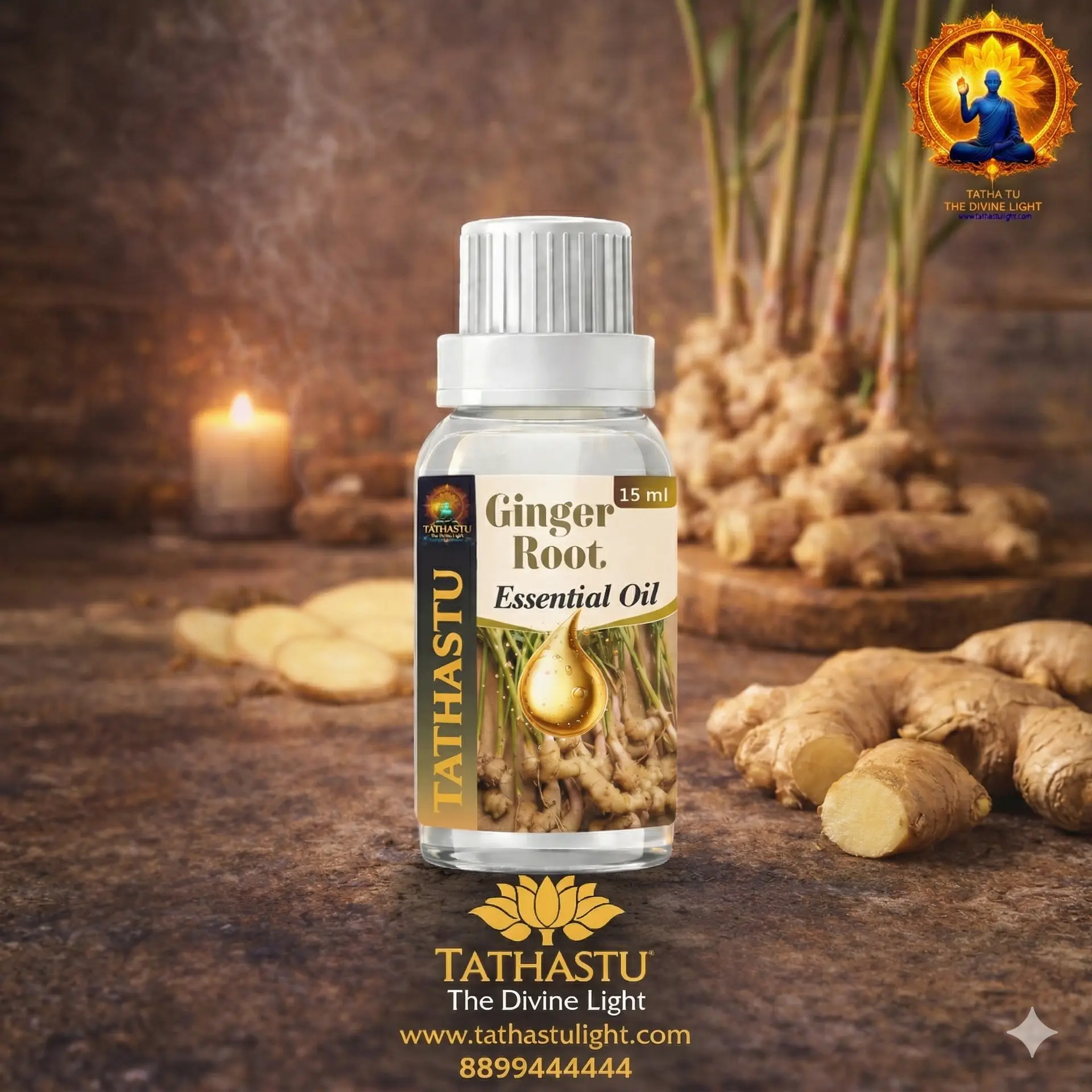 Ginger Root Essential Oil (Solar Plexus Chakra) - Image 3