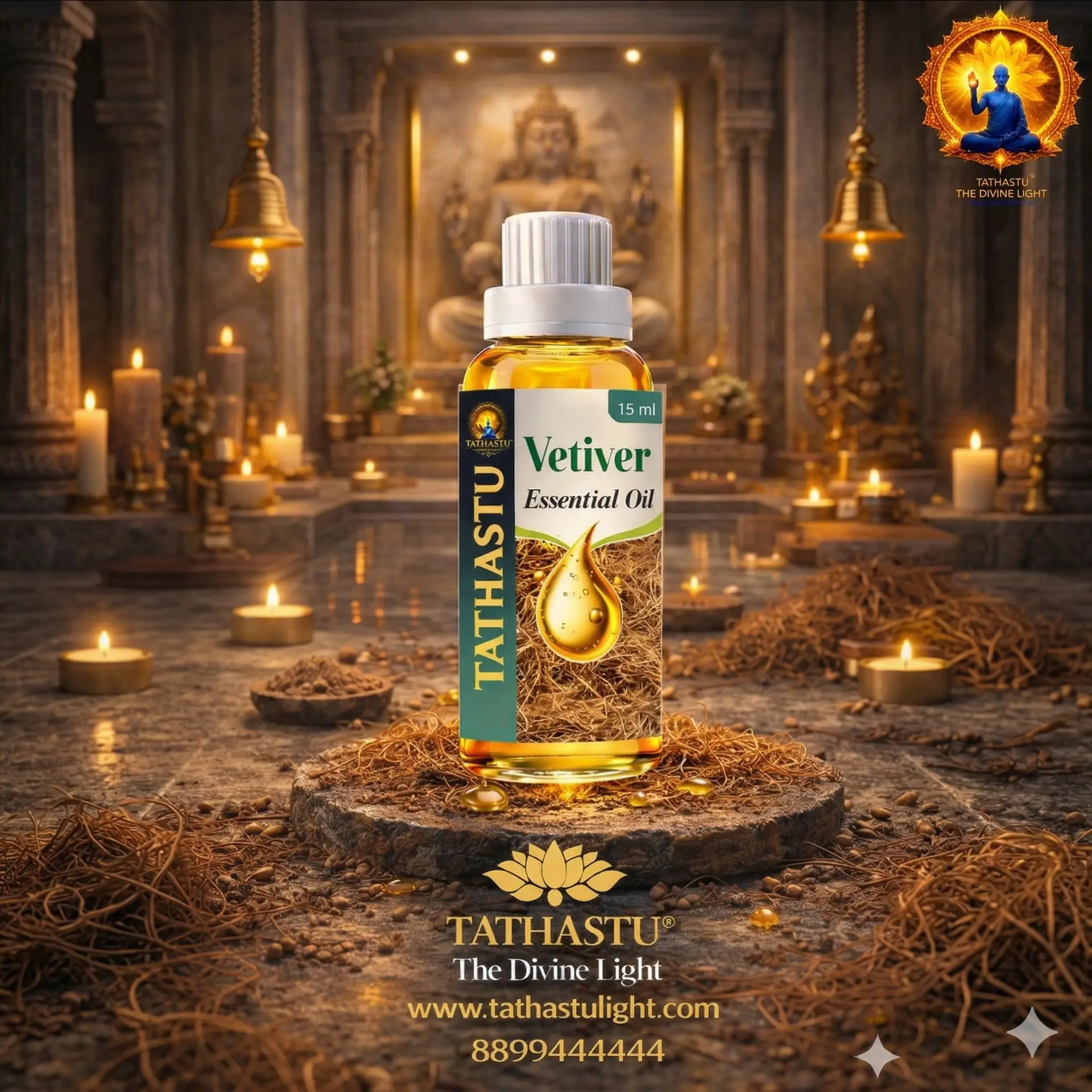 Vetiver Essential Oil (Earth Star Chakra)