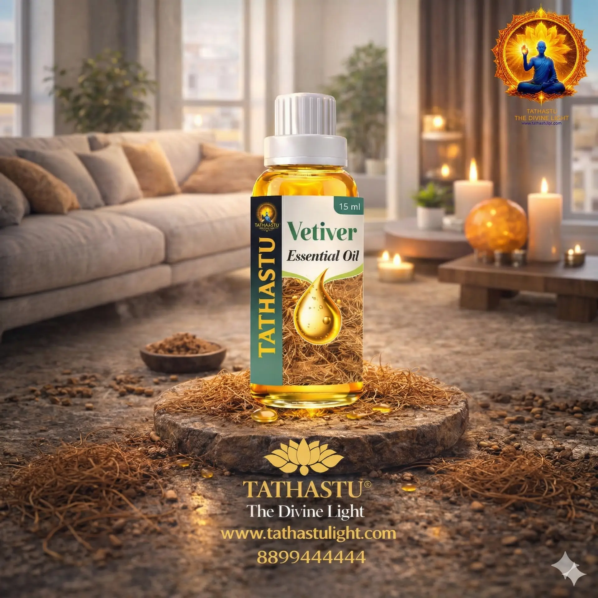 Vetiver Essential Oil (Earth Star Chakra) - Image 4